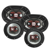 Alto Falante Bravox 6x9 E Triaxial 6 240w Rms Kit Fácil