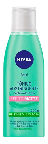 Tônico Adstringente Facial Nivea Controle Do Brilho 200ml