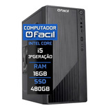 Computador Fácil Intel Core I5 3ª Geração 16gb Ssd 480gb