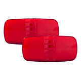 Juego De 2 Plafones Laterales Luz Gel Roja 12-24v Tunelight