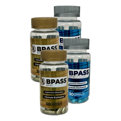 2 Bpass Duo 30 Caps C\u002Fu Inhibidor Apetito Bpri Sin Sabor | Envío gratis
