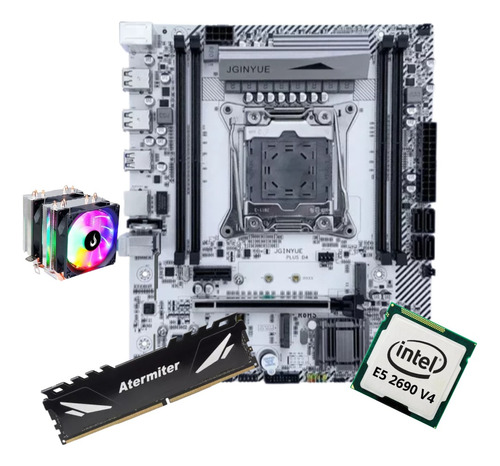 Kit Gamer Placa Mãe X99 White Intel Xeon E5 2690 V4 16gb Coo