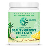 Sunwarrior Beauty Greens Piña Colada 300 Gr Biotina