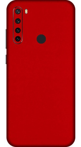 Pelicula Skin Adesivo Xiaomi Redmi Note 8 Vermelho Fosco