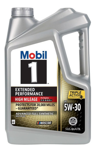 Aceite Mobil 1 5w30 Extended Performance Alto Km  4.73 Lts