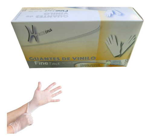 Guantes De Vinilo Xs-s-m-l-xl  Pack De 10 Cajas X 100 Unid..