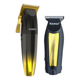 Clipper Everest Dorada +  Trimmer Kemei Profesional Barberia