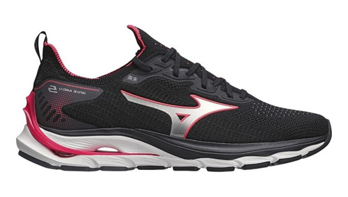 Tênis Mizuno Wave Mirai 5 Feminino-  Preto-rosa