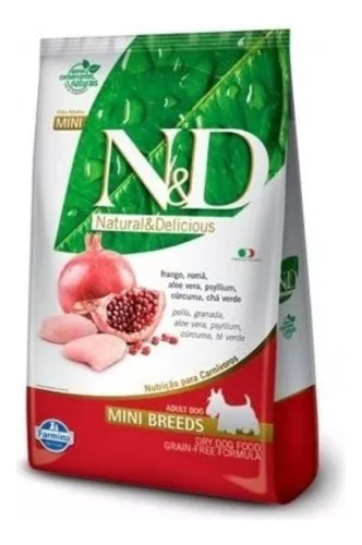 N&d Mini Adulto Pollo Y Granada Grain Free 2.5kg