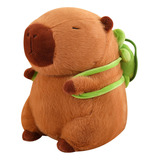 Juguetes De Peluche Capybara Y Mochilas De Tortugas Pequeñas