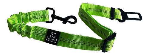 Matchi Adaptador De Cinturón De Seguridad Para Perros Correa Color Verde-negro Mate