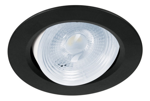 Luminario Empotrable Redondo Led Dirigible Volteck 46945 Color Negro