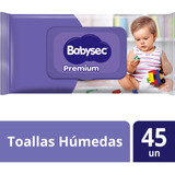 Toallas Húmedas Babysec Premium 20 Paquetes 45 Toallitas C/u