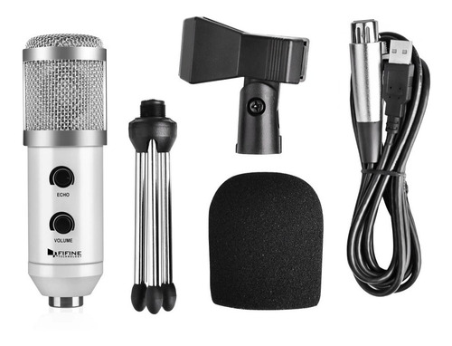 Microfone Usb Condensador Fifine K 056 Studio Podcasting