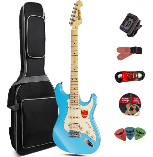 Kit De Guitarra Electrica Para Principiantes De 39 Pulgadas,