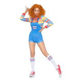 Disfraz De Chucky Demon Doll Mujer Adulto Sexy Halloween