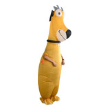 Muñeca Inflable Gran Perro Amarillo Halloween