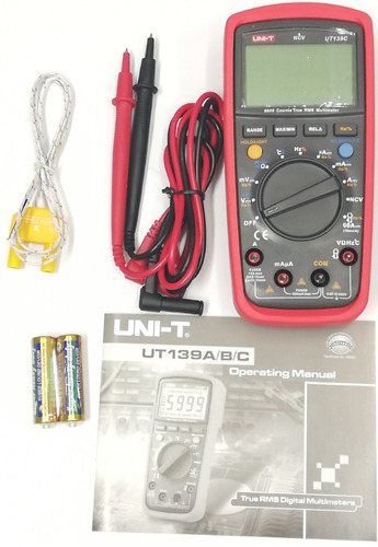 Multimetro Digital Uni-t Ut139c, True Rms, Ncv, Auto Rango