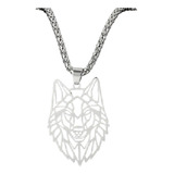 Collar Hombre Lobo En Acero Inoxidable