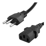 Cabo De Força Tripolar Ac Pc 3x0,75mm Plug 10 Ampères 