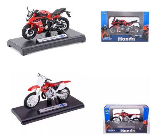 2 Motos A Escala 1/18 Promocion Para Coleccionistas Nuevos