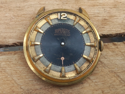E- Reloj Superatic 15 Jewels Swiss Made No Anda Caja Rota