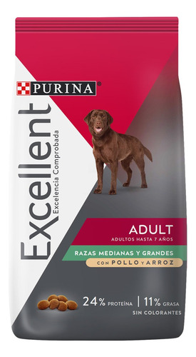 Excellent Perro Adulto Raza Mediana Y Grande X 3 Kg