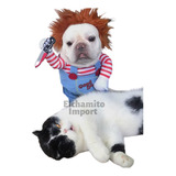 Disfraz Muñeco De Terror Para Perros/gatos Halloween Chucky