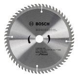 Disco De Serra Circular Eco Bosch 235mm 60 Dentes Cor Prateado