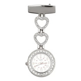 Reloj Pin Enfermera Solapa Reloj Mujer Corazón Colgante Con