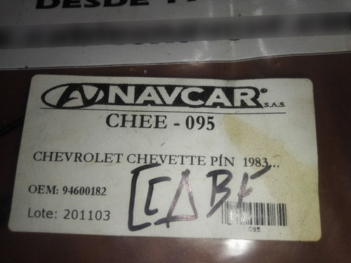  Guaya Embrague   Chevrolet Chee-095  Chevette Pn 1983... | Foto 2