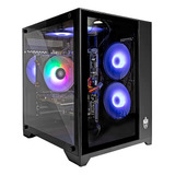 Gabinete Cubo Vidro Temperado Com 5 Fans Rgb Mid Tower Acqua