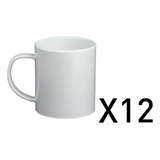 Tazas De Ceramica Listas P/sublimar Quilmes Pack 12 Unidades