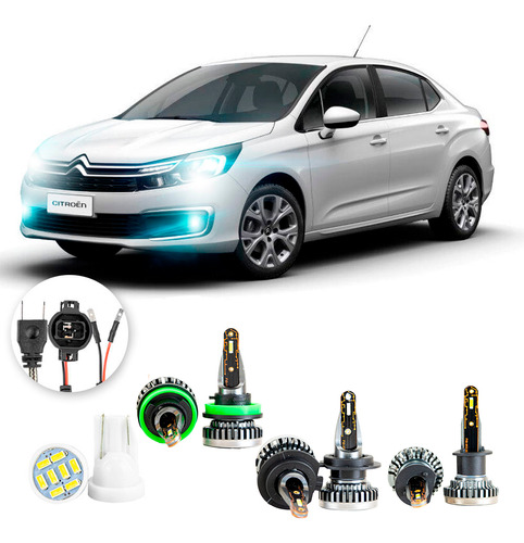 Kit Ultra Led Nano Citroen C4 Lounge 2013 A 2017 30000lm