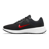 Tenis Nike Revolution 6 Next Nature-gris/rojo