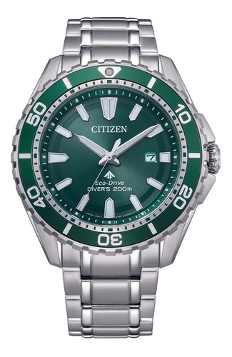 Citizen Promaster Green Dial Dive Marine Bn0199-53x Dcmstore