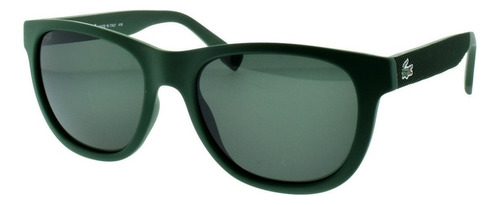 Lentes Gafas De Sol Lacoste L848s Full Rim Italy 54mm Suns Color Classic Green 315 Color De La Lente Gris Color Del Armazón Negro Diseño Clásico