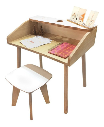 Pupitre Escritorio + Silla Para Niños - Meraki Design 