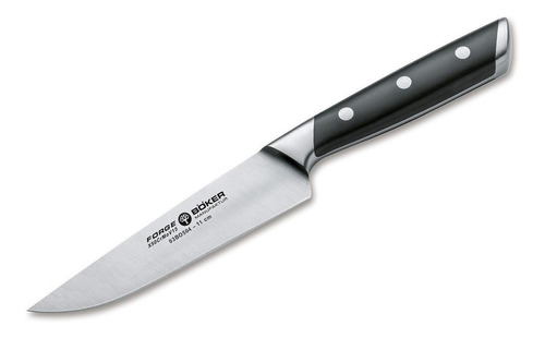 Cuchilla Forjado 22cm Boker Arbolito Forge Hoja 11 Cms Bo504 Color Negro