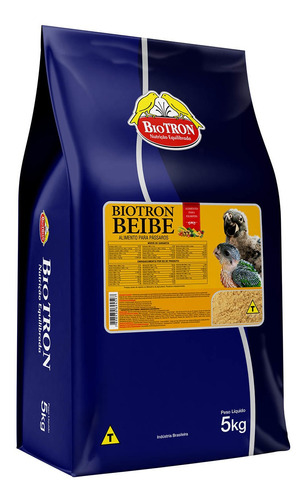 Biotron Beibe 5kg Papa Filhote Papagaio Arara Ringneck