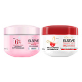 Máscara Glycolic Gloss + Máscara Reparação Total 5 Elseve