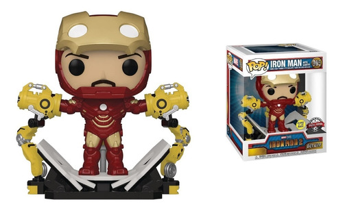 Funko Pop Iron Man 2 Iron Man With Gantry Exclusivo Glow Se