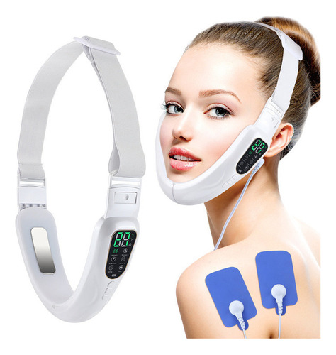 Heated Ems Microcurrent Beauty Device V Face Slimming
