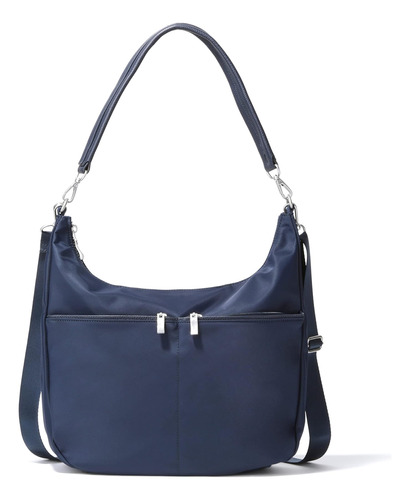 Bolso Baggallini Bowery Half Moon Para Mujer, Grande, Azul M