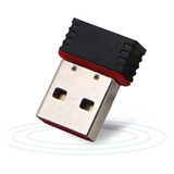 Adaptador Antena Wifi Usb Para Pc, 2.4ghz, Velocidad 300mbps