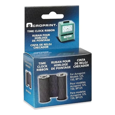 Cinta De Repuesto Reloj Checador Acroprint Manual Automático Tinta Azul | Envío gratis