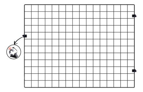 1 Modulo Para Cercadinho Pet Dobrável Filhote Cachorro 60x80