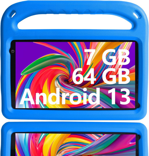 Tableta Niños Goodtel 7'' Android 7gb Ram 64gb Rom Con Funda