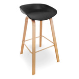 Banqueta Tulip Eames Hay Pata Acero Simil Madera Alta