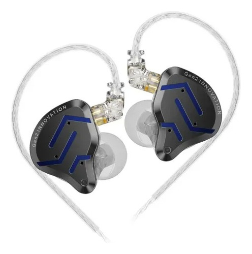 Audífonos In-ear Kz Zsn Pro 2 Sin Micrófono Glare Blue